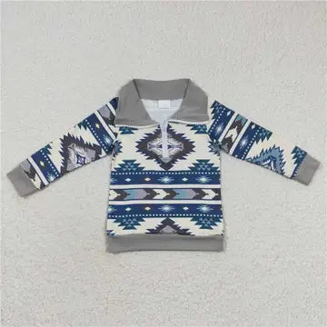 Baby Boys Western Aztec Zip Up
